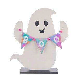 Halloween 'Boo' MDF Standing Ghost Décor